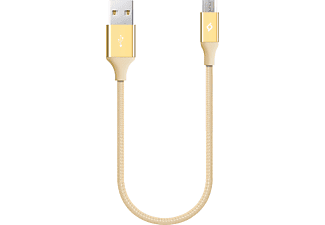 TTEC 2DK25A Alumi Cable Mini 30cm Micro USB Şarj ve Data Kablosu Altın