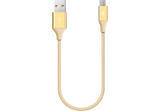 TTEC 2DK25A Alumi Cable Mini 30cm Micro USB Şarj ve Data Kablosu Altın_0