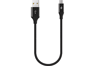 TTEC 2DK25S Alumi Cable Mini 30cm Micro USB Şarj ve Data Kablosu Siyah