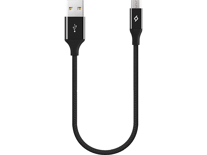 TTEC AlumiCable Mini 30 cm 2DK25S Siyah Micro USB Şarj Kablosu_0