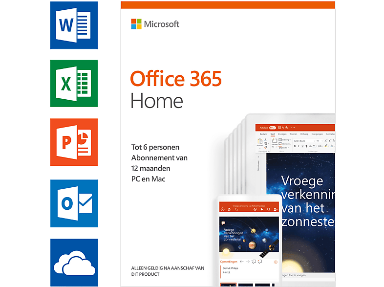 Office 365 Home (NL) - Tot 6 personen
