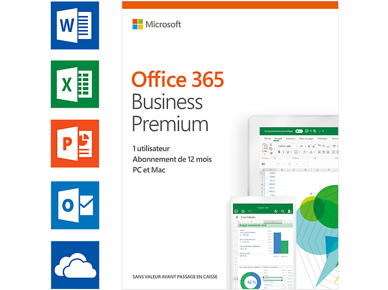Office 365 Business Premium (FR) - 5 PC's of Mac + 5 tabletten + 5 smartphones