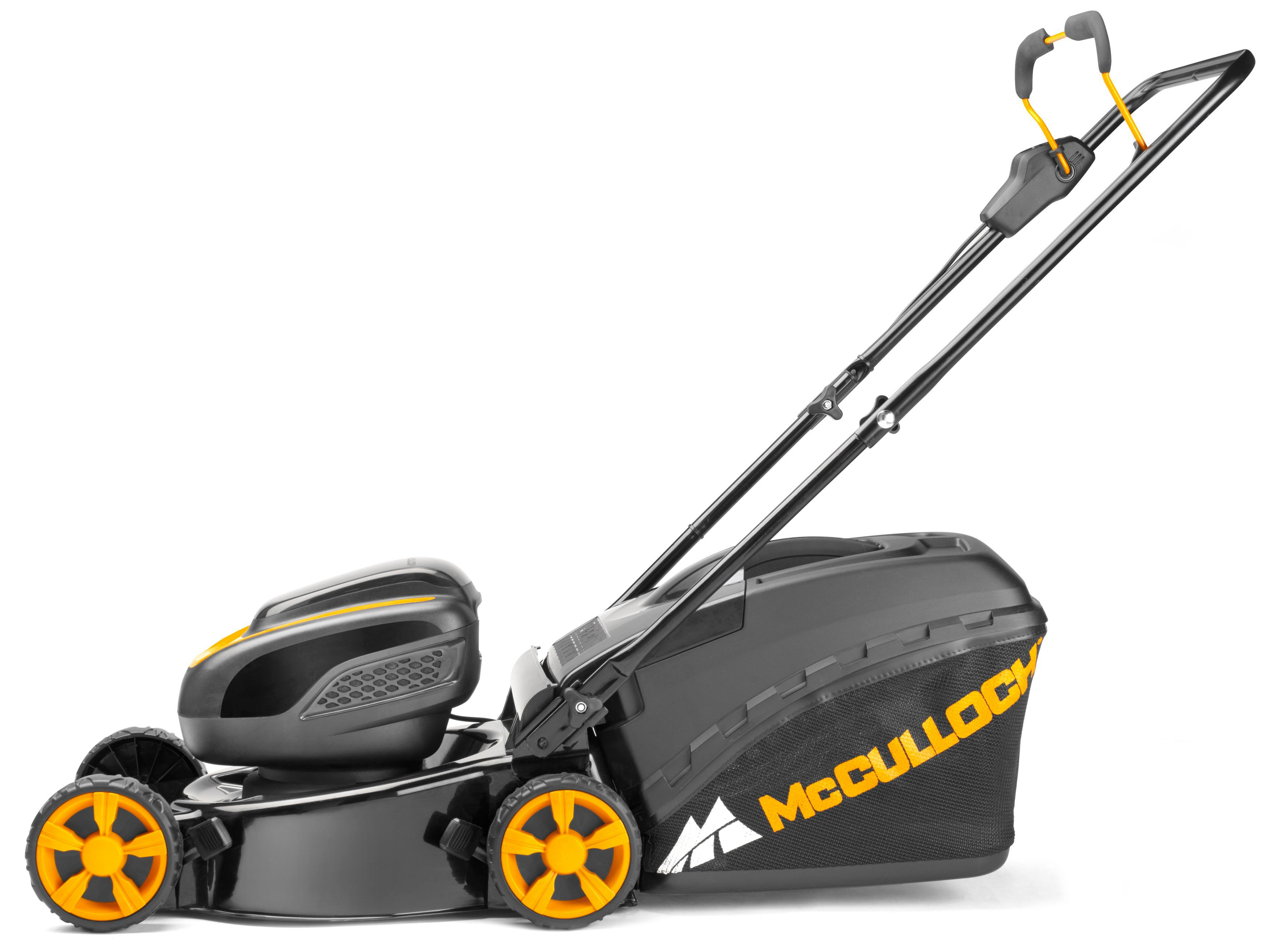 MCCULLOCH M40 LI-58 2.6A, Akku-Rasenmäher (2.6 Ah , Schnittbreite: 400 mm, Verstellbare Schnitthöhe 5-fach, 4-Punkt, mit 50 l Fangkorb-Volumen)