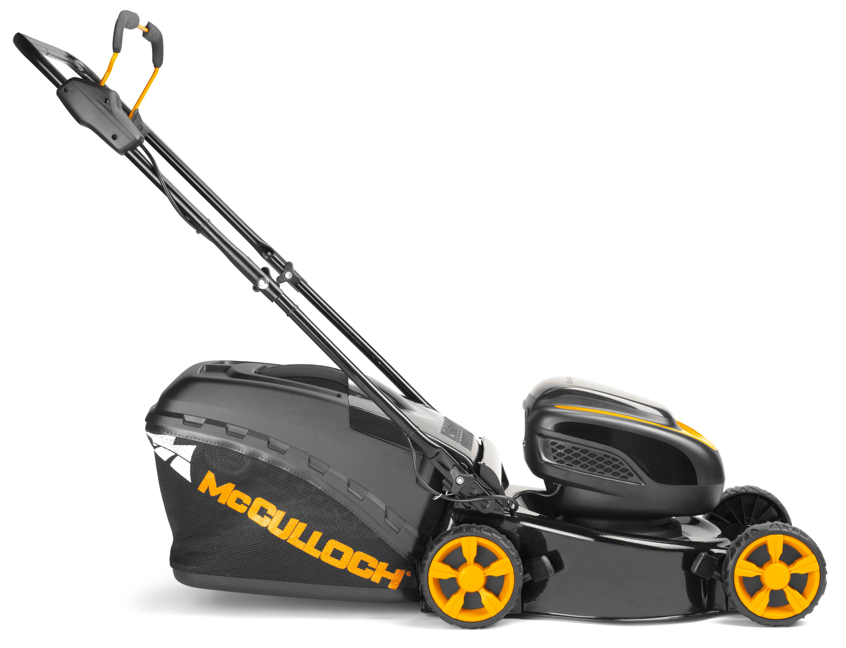MCCULLOCH M40 LI-58 2.6A, Akku-Rasenmäher (2.6 Ah , Schnittbreite: 400 mm, Verstellbare Schnitthöhe 5-fach, 4-Punkt, mit 50 l Fangkorb-Volumen)
