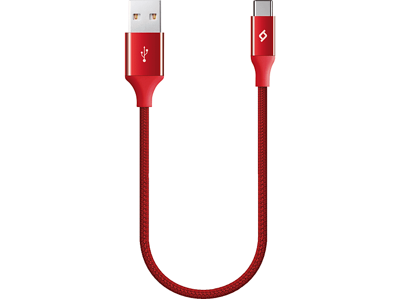 Ttec 2Dk26K Alumi Cable Mini 30Cm Type-C Şarj Ve Data Kablosu Kırmızı - 1