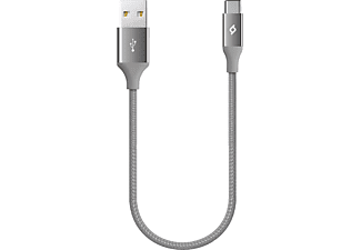 TTEC 2DK26UG Alumi Cable Mini 30cm Type-C Şarj ve Data Kablosu Uzay Grisi