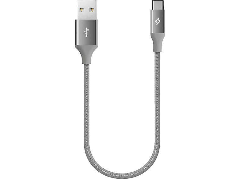 TTEC 2DK26UG  AlumiCable Mini 30cm USB-A -USB-C Şarj Kablosu  Uzay Grisi