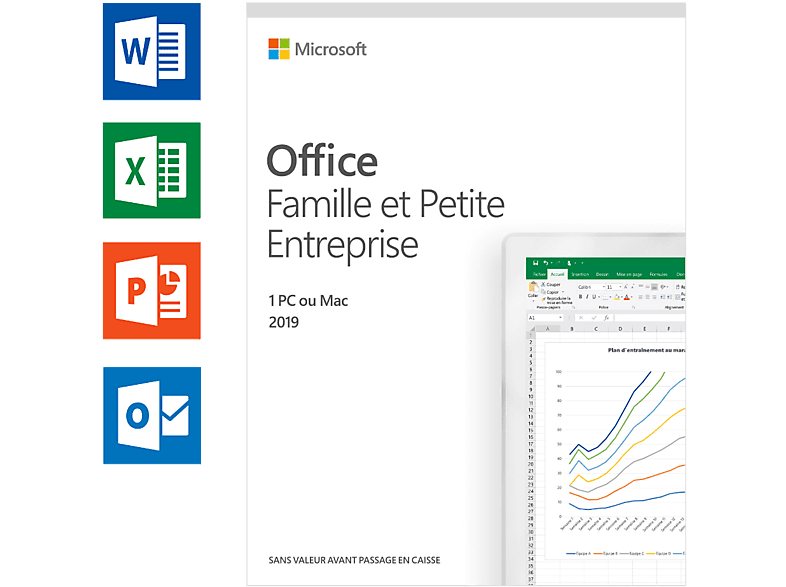 Office 2019 Famille et Petite Entreprise (FR) - 1 PC ou Mac