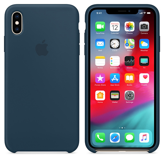 APPLE Silikon Case, Backcover, Apple, iPhone XS Max, Pazifikgrün