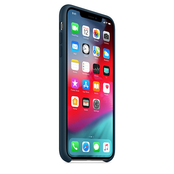 APPLE Silikon Case, Backcover, Apple, iPhone XS Max, Pazifikgrün