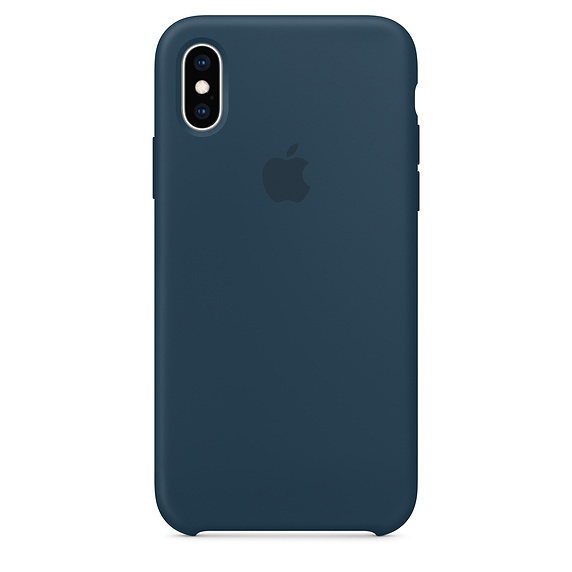 APPLE Silikon Case, Backcover, iPhone Apple, XS, Pazifikgrün