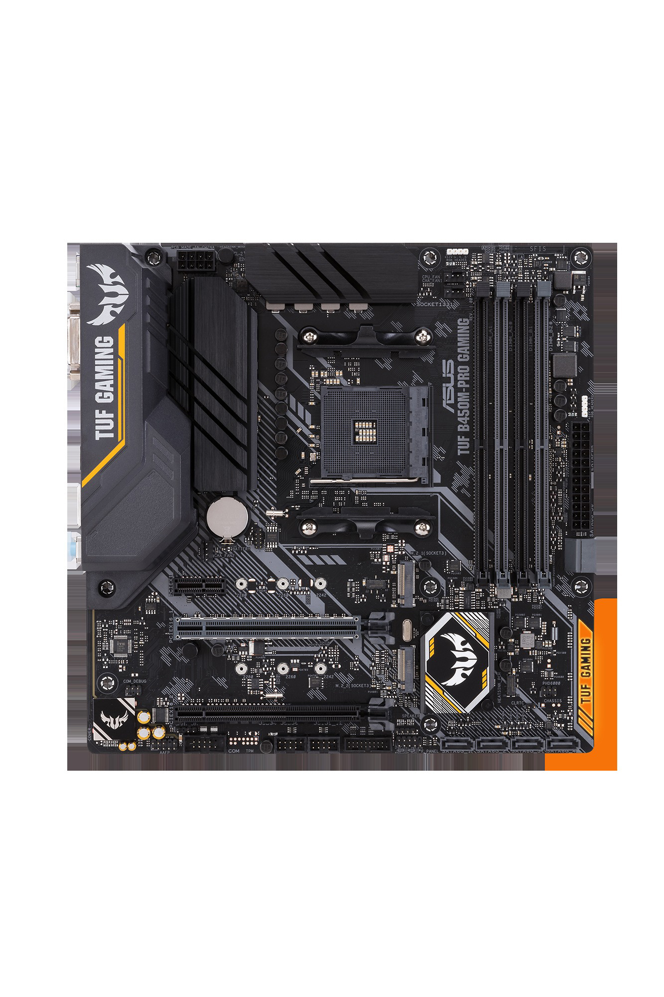 ASUS TUF B450M-Pro Gaming Mainboard Schwarz
