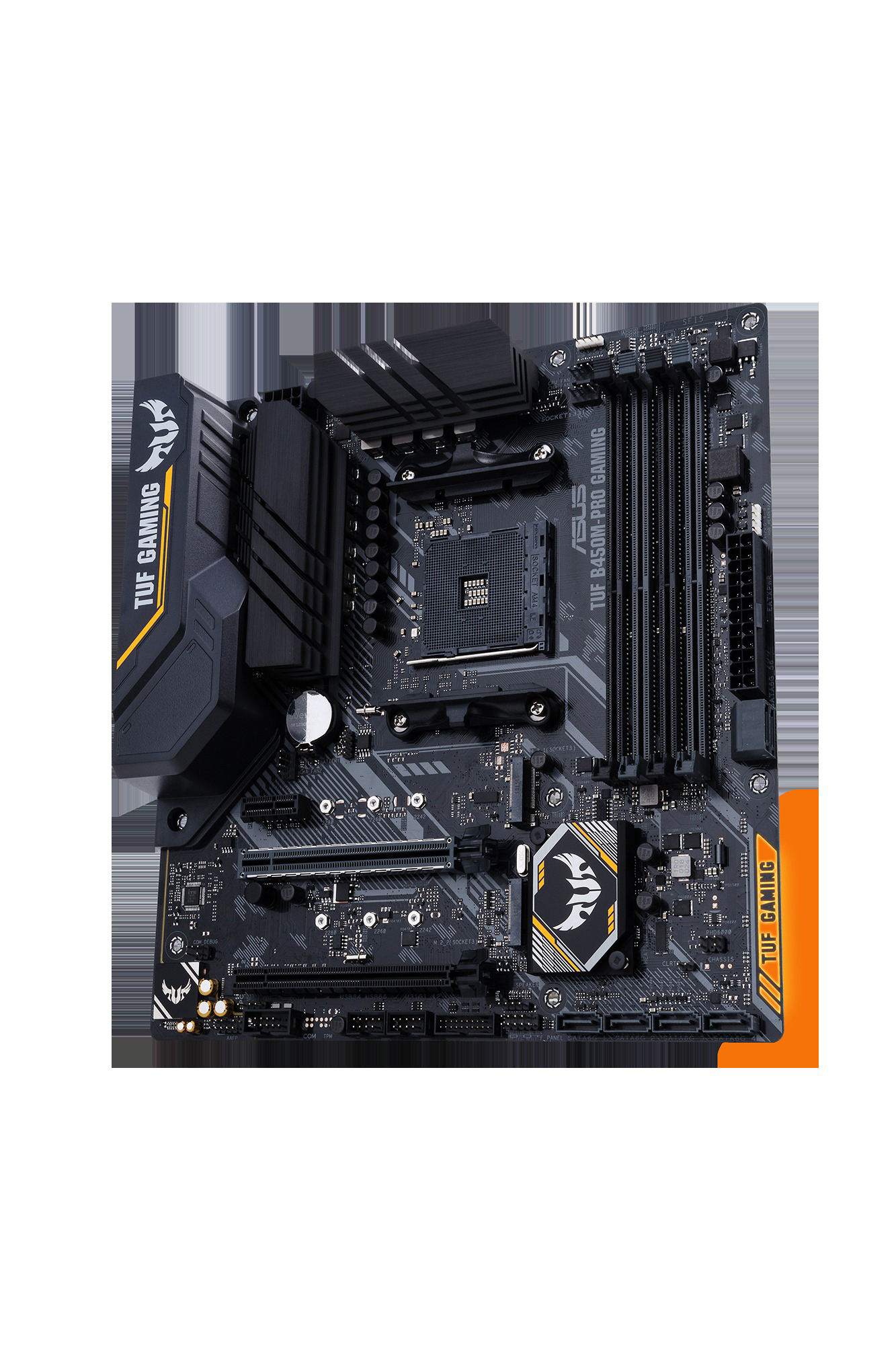 ASUS TUF B450M-Pro Gaming Mainboard Schwarz