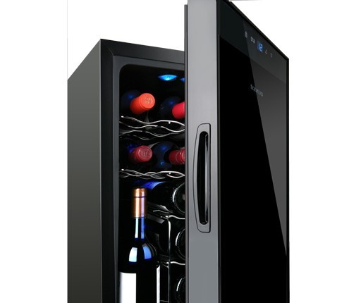 Vinoteca - Taurus PTWC-12, 12 botellas, Panel táctil, Temperatura regulable entre 8 y 18ºC