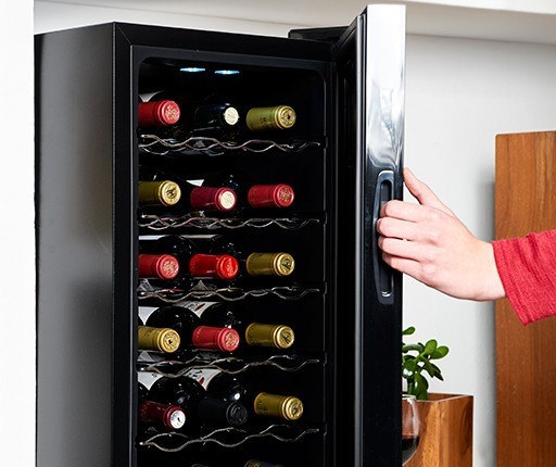 Vinoteca - Taurus 963.006 PTWC-18, 65W, 18 botellas, Panel táctil, Temperatura regulable entre 12