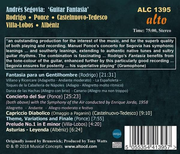 Andrés Segovia - Guitar Fantasia  - (CD)