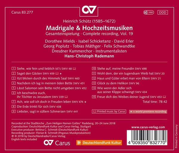 CD-Cover mit Text und Titelliste, gedruckt in Deutschland.