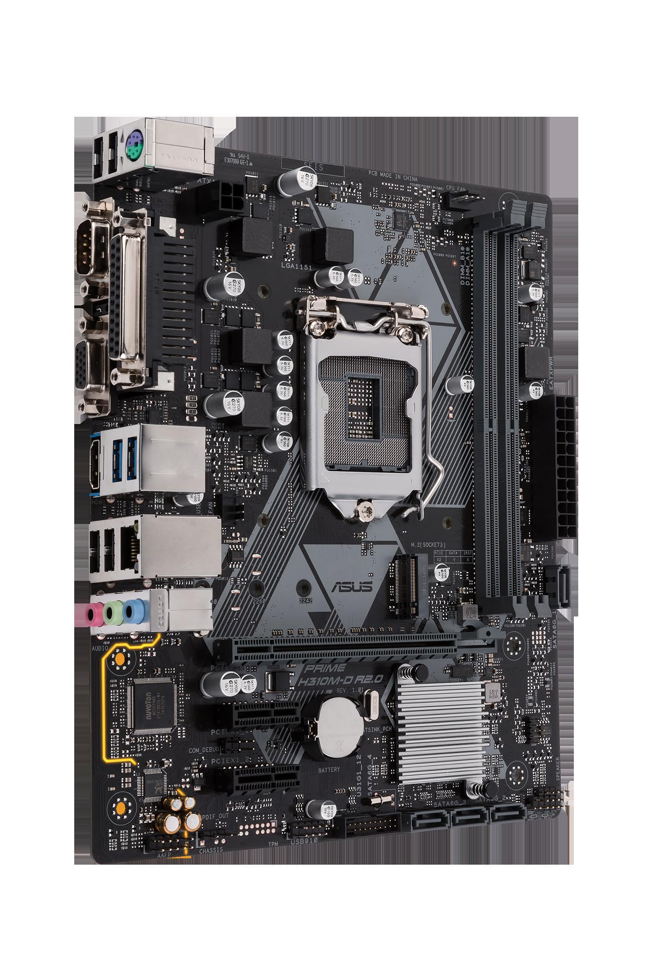 ASUS Prime H310-D R2.0 Mainboard Schwarz
