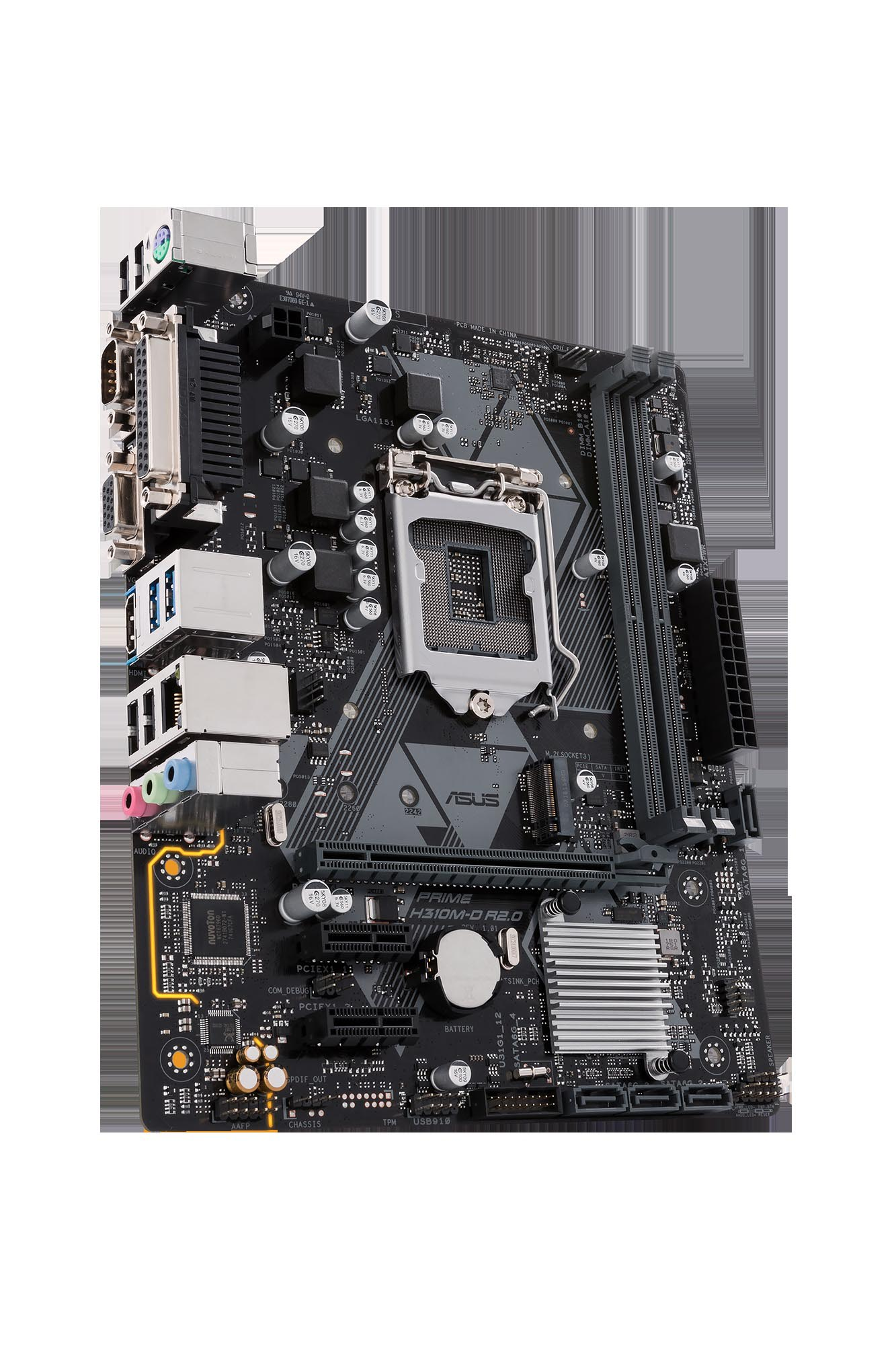 ASUS Prime H310-D R2.0 Mainboard Schwarz