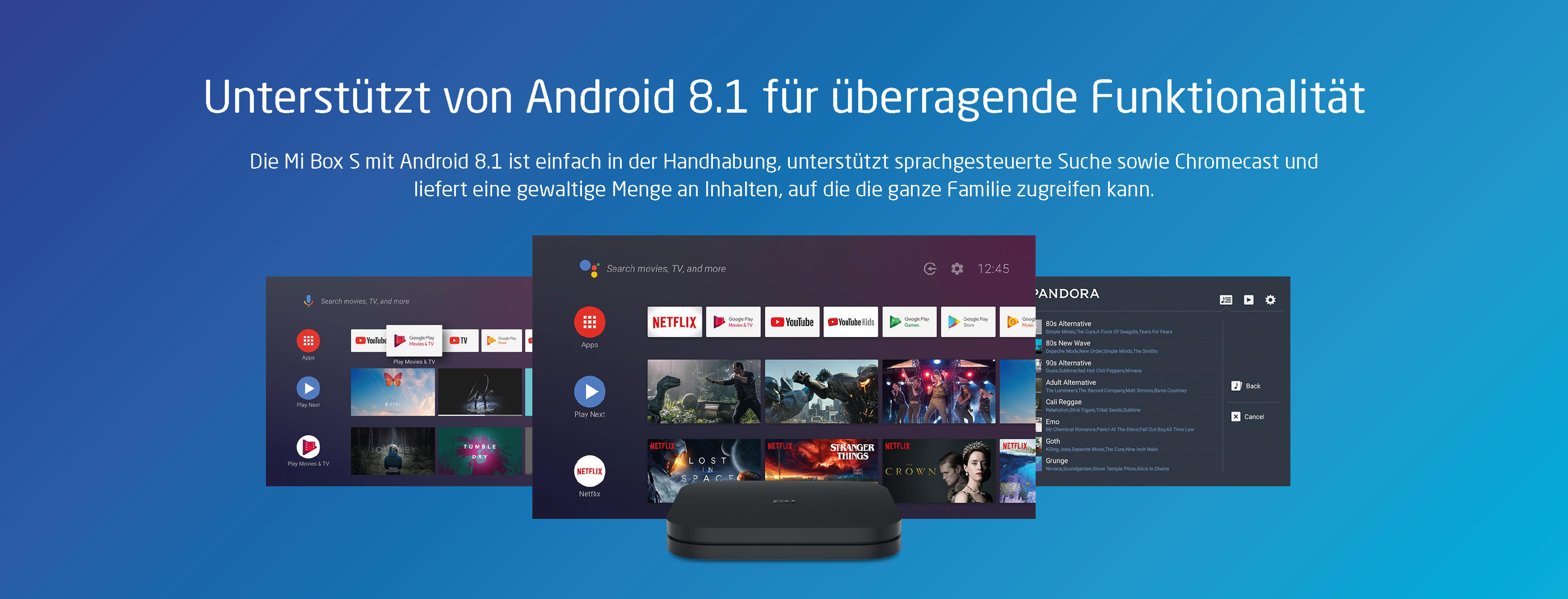 XIAOMI Mi Box S Streaming Box, Schwarz