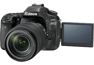 CANON EOS 80D + 18-135MM + SD 32 GB - Spiegelreflexkamera Schwarz