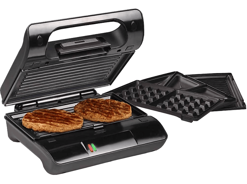 PRINCESS Multi & Sandwich Compact Pro - Kontaktgrill (Schwarz/Edelstahl)