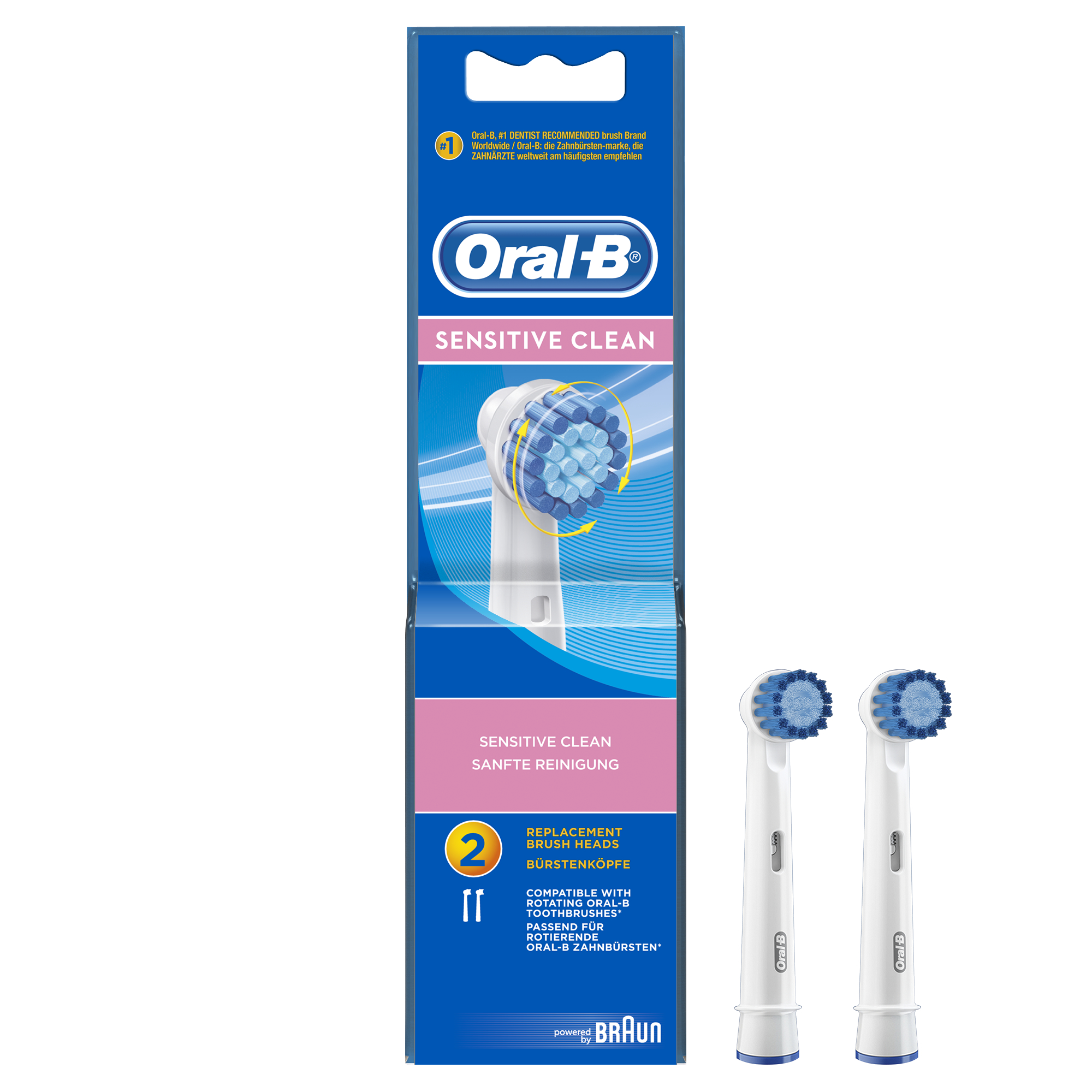 ORAL-B Aufsteckbürsten Senstitiv 2er Aufsteckbürsten
