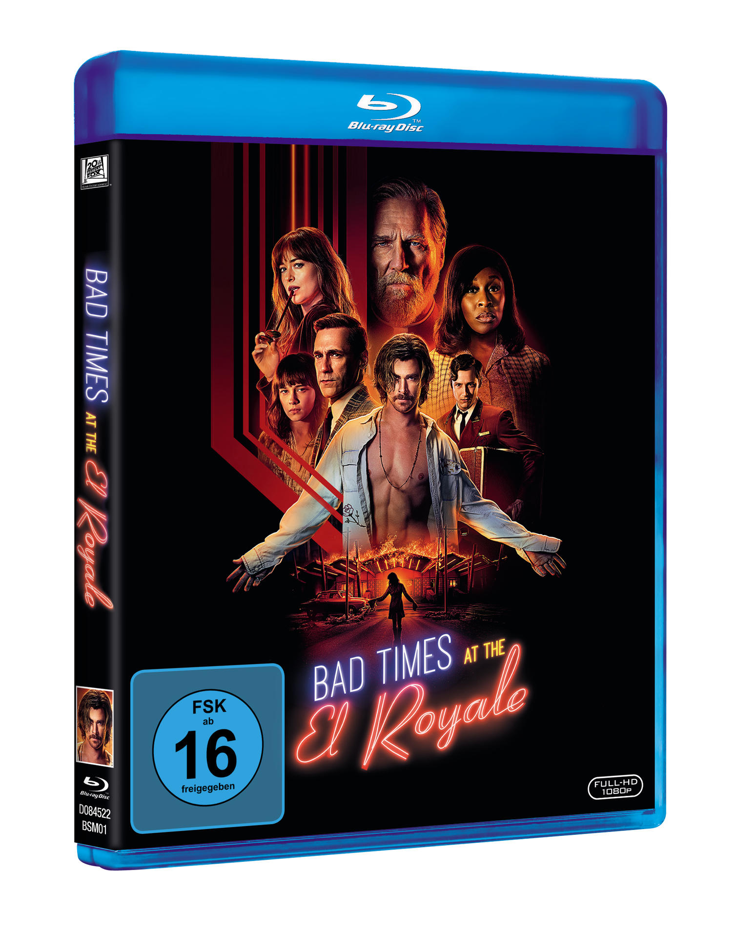 DVD-Box mit einem Filmplakat. Mehrere Schauspieler sind auf dem Poster abgebildet, mit dunklem und rotem Hintergrund.