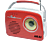 AKAI APR-11 hordozható rádió, piros
