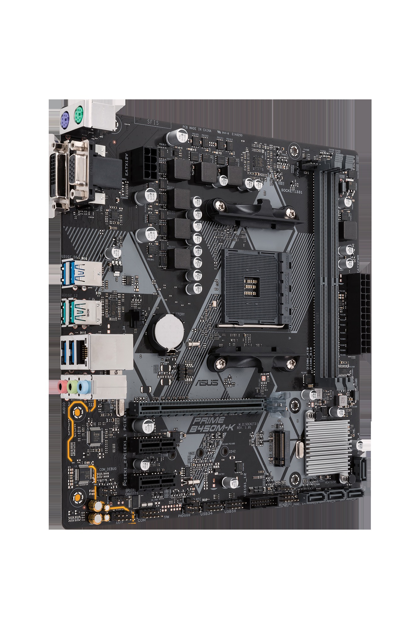 ASUS Prime B450-K Mainboard Schwarz