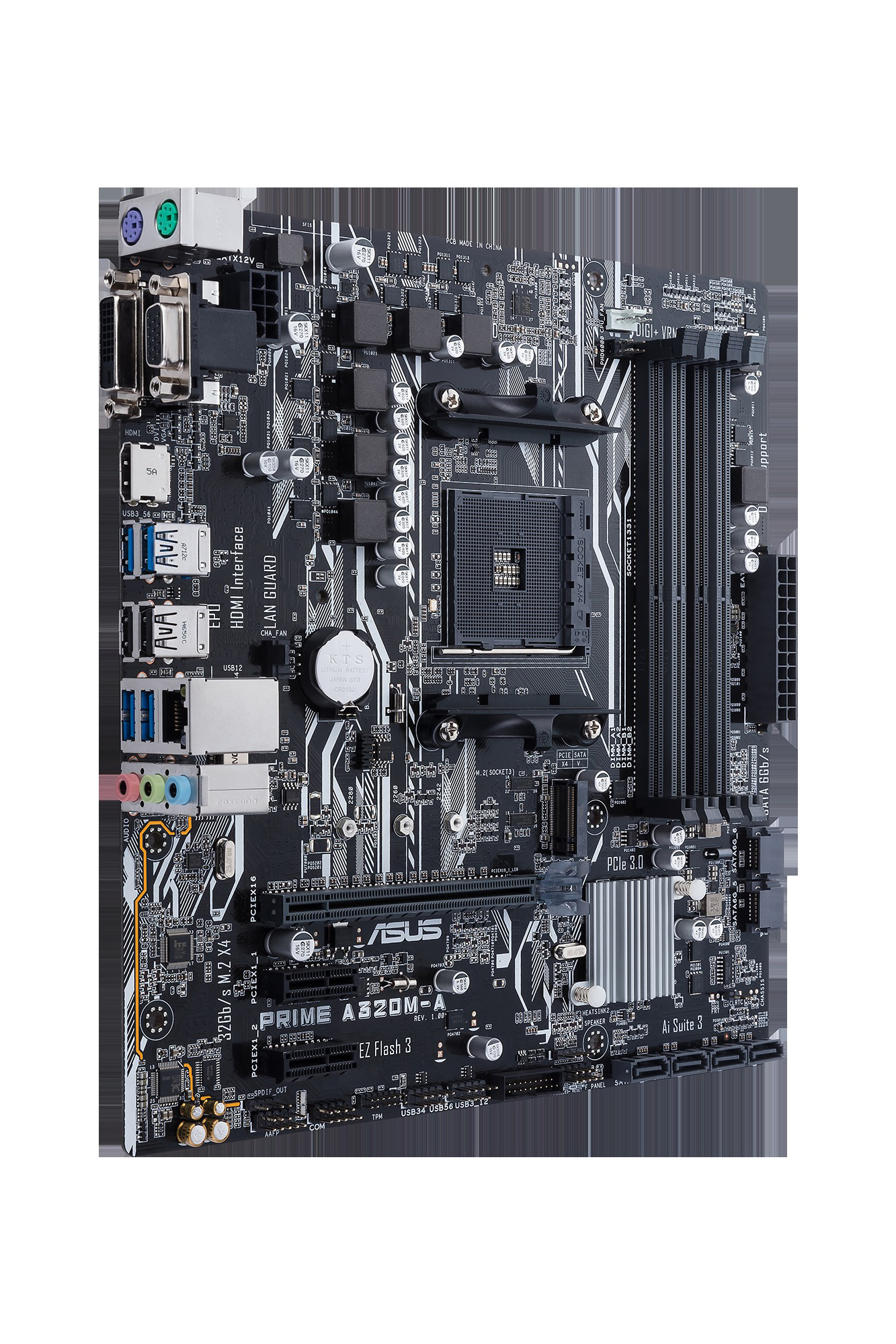 ASUS Prime A320-A Mainboard Schwarz