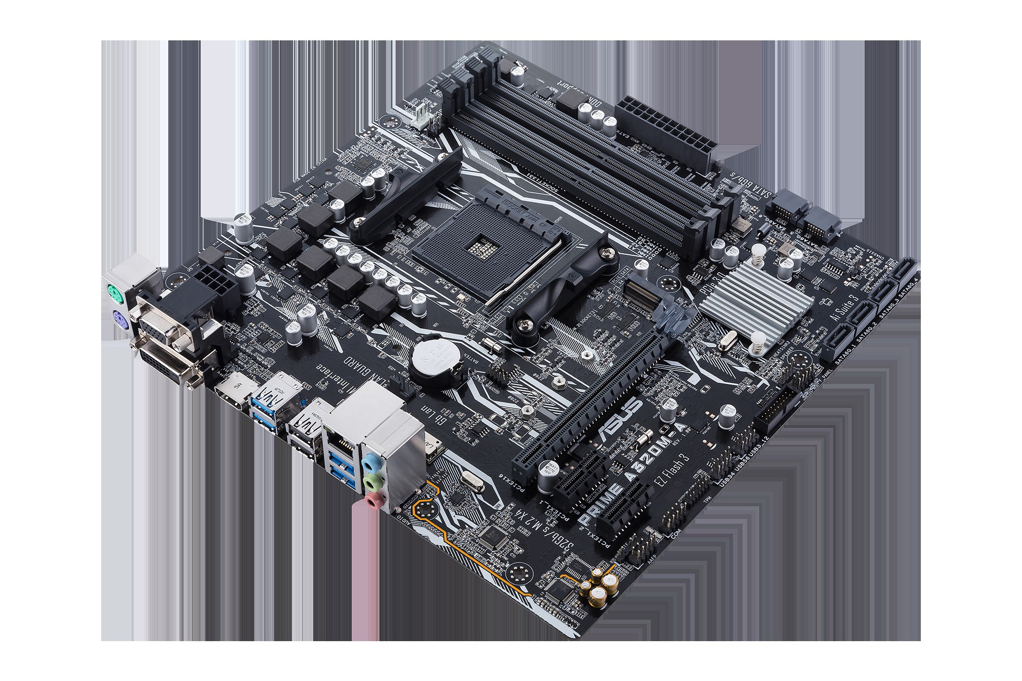 ASUS Prime A320-A Mainboard Schwarz