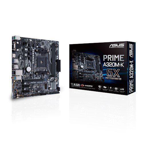 ASUS Prime A320-K Mainboard Schwarz
