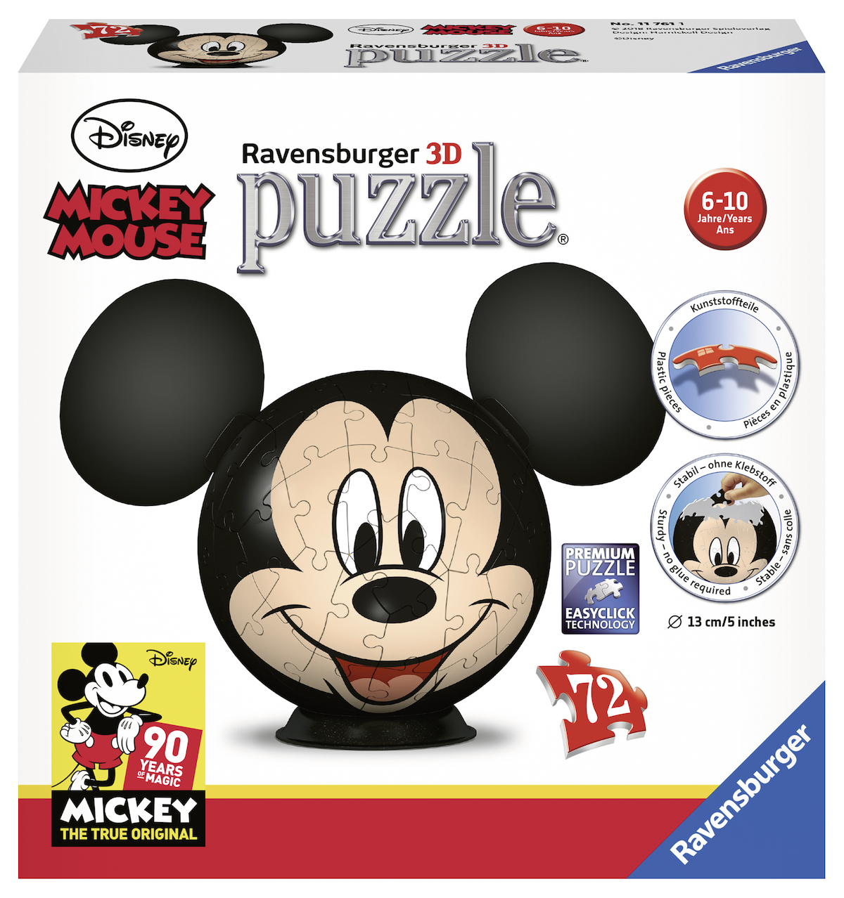 RAVENSBURGER Disney Ohren Mouse mit Mehrfarbig Puzzle Mickey 3D
