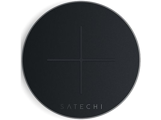 SATECHI Aluminum Type-C - Wireless Fast Charging Qi Pad (Grau/Schwarz)
