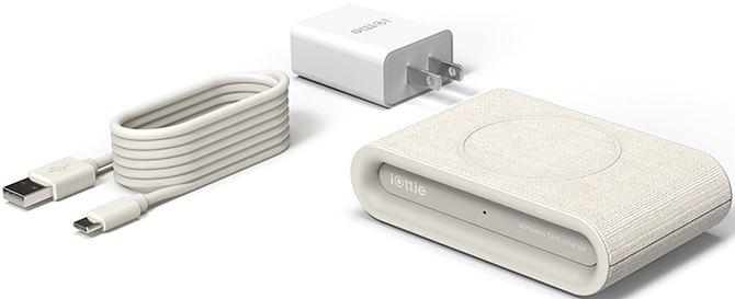 IOTTIE iON Wireless Plus  - Pad de charge rapide (Brun clair)