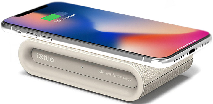 IOTTIE iON Wireless Plus  - Pad de charge rapide (Brun clair)