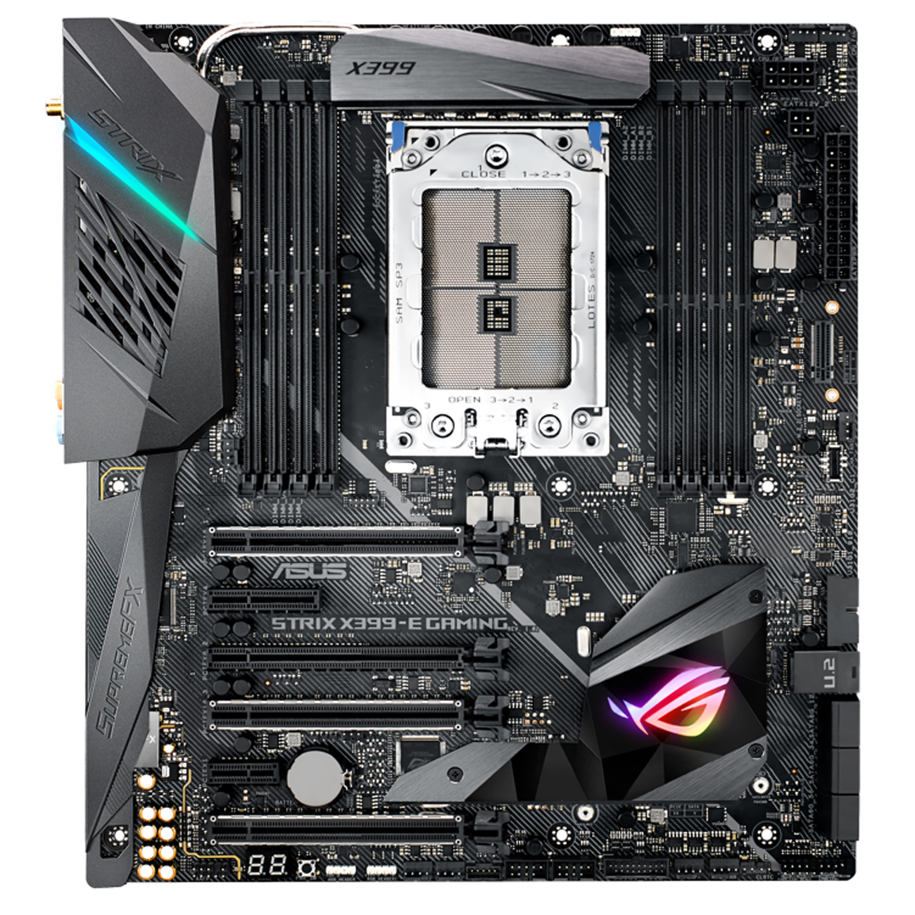 ASUS ROG Strix X399-E Gaming Mainboard  Schwarz 