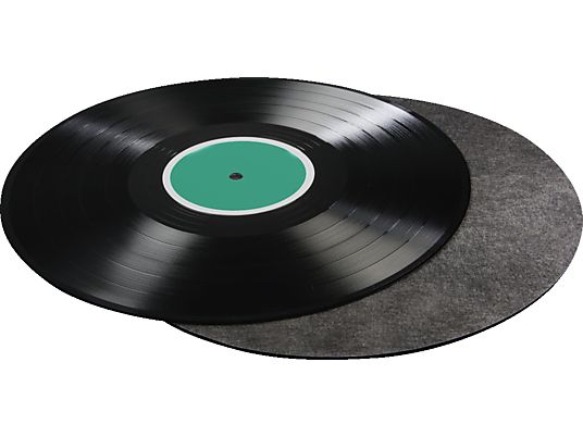 HAMA Vinyl Slip Mat Carbon - Support de enregistrement (Noir)