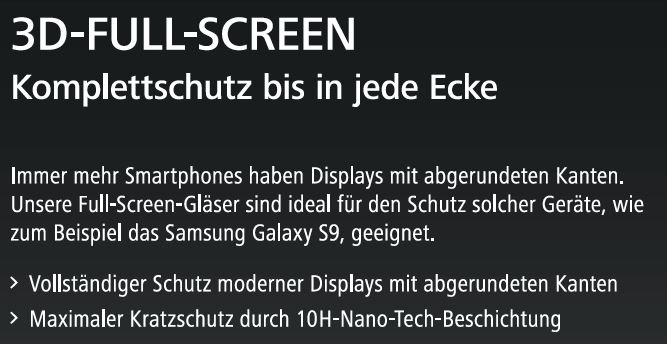 HAMA 3D-Full-Screen Schutzglas (für Samsung Galaxy S8)