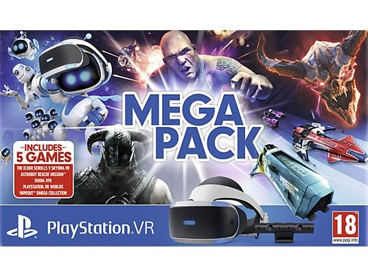 SONY PlayStation VR Megapack: PlayStation VR + PlayStation Camera + 5 Spiele (VOUCHER)