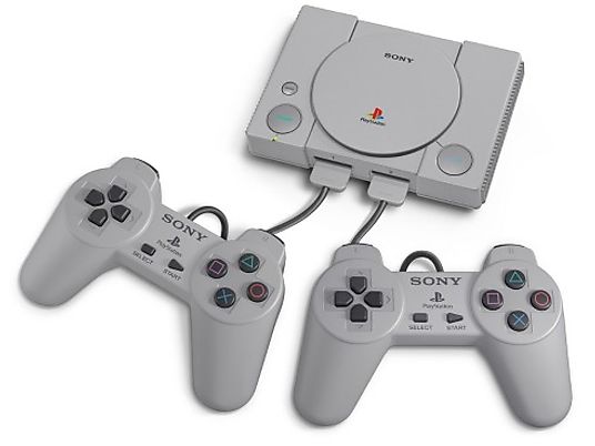 Consola - PlayStation Classic, Miniatura, Cable HDMI, Cable USB, Mandos, Gris