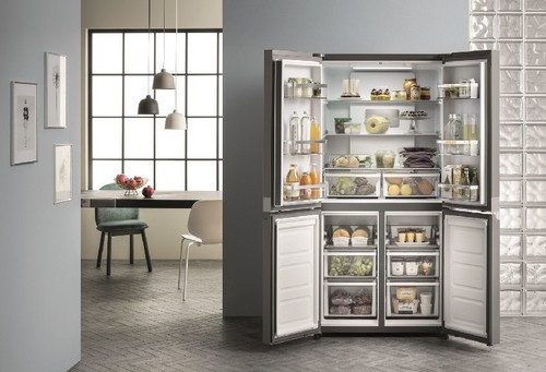 Frigorífico americano - Whirlpool WQ9E1L, Dos puertas, 589 L brutos, Total No Frost