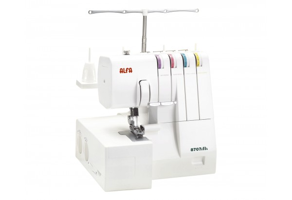 Maquina De Coser remalladora alfa 8707 profesional overlock con brazo libre