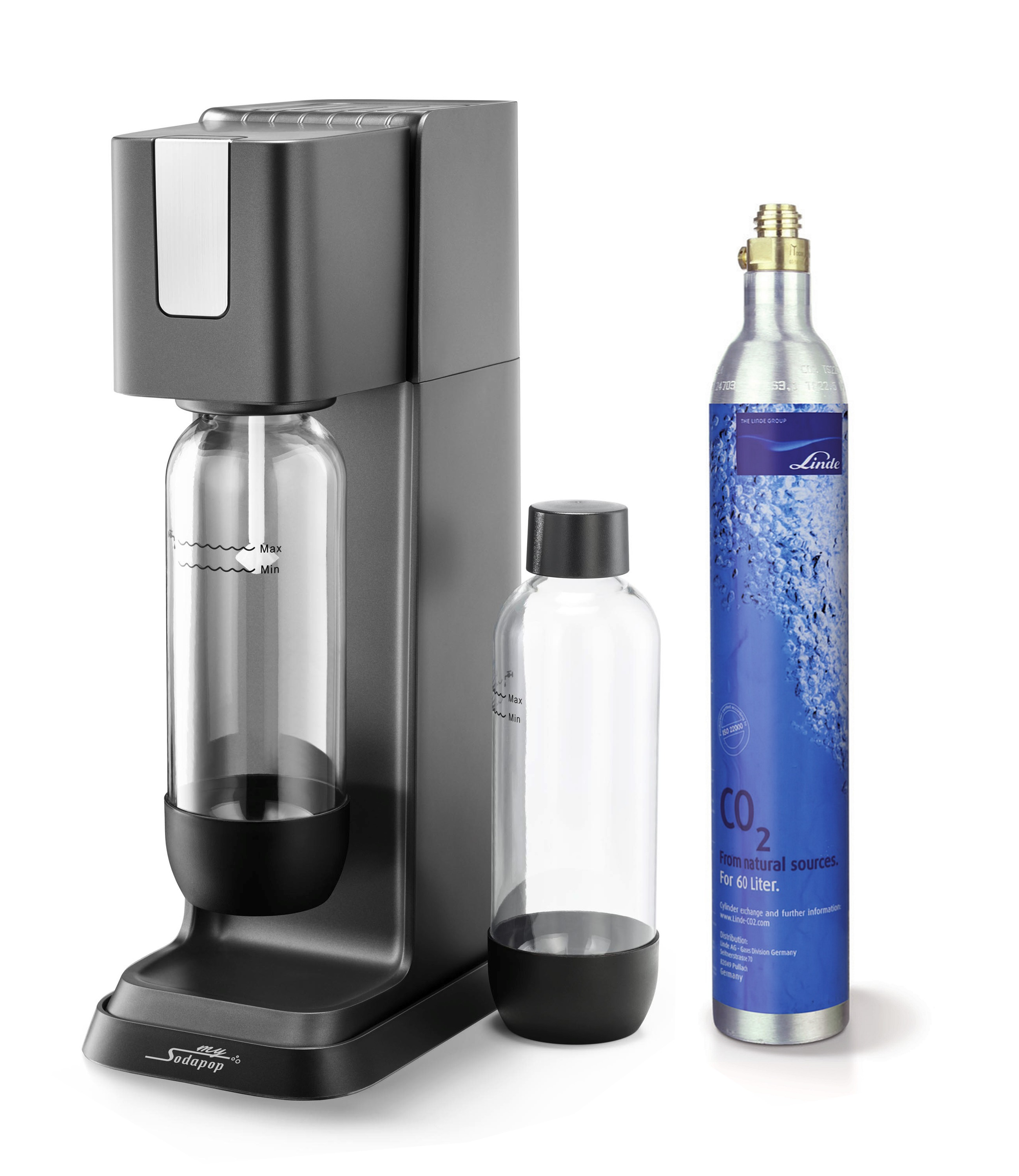 SODAPOP M806221 Jerry Wassersprudler Schwarz/Anthrazit