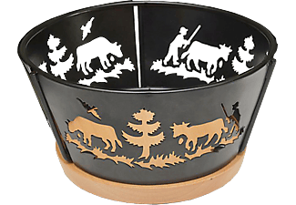 HEIDI CHEESE LINE Alpes Brotkorb Fonduezubehör (Schwarz)