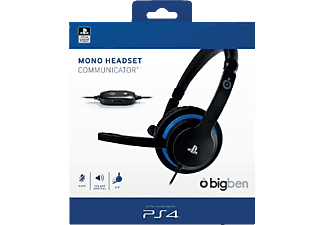 BIGBEN PS4 COMMUNICATOR (OFFIZIELL LIZENZIERT), On-ear Gaming Headset Schwarz