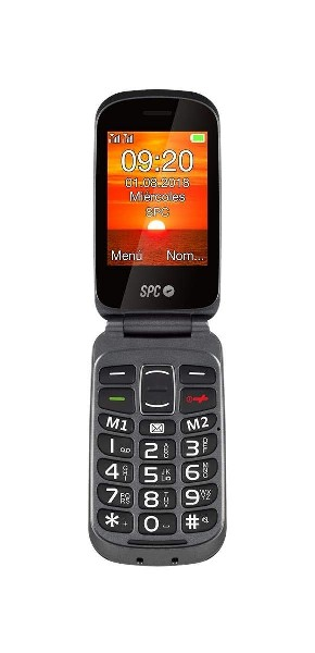 Móvil - SPC Goliath, 2.8", Dual SIM, Botón SOS, Radio FM, Negro