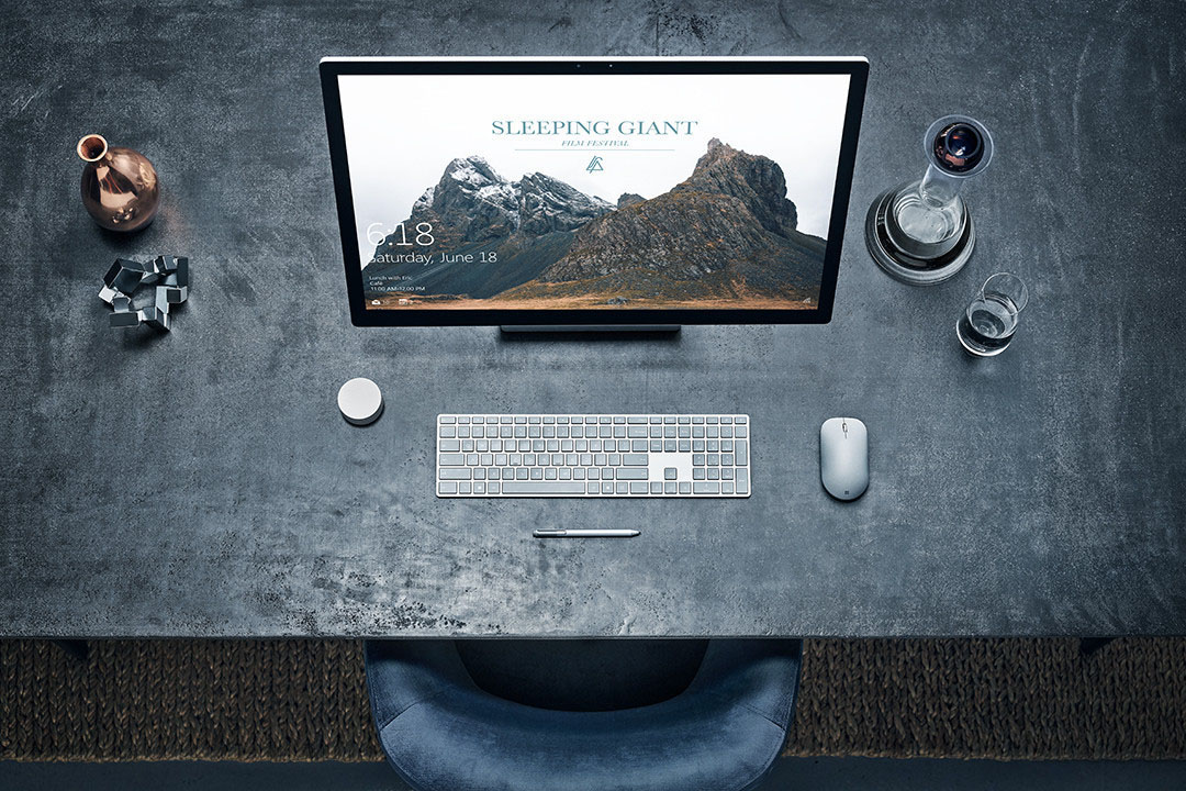MICROSOFT - B2B Surface Dial, Microsoft, Surface Studio, Surface Pro, Surface Laptop, Surface Book, Silber