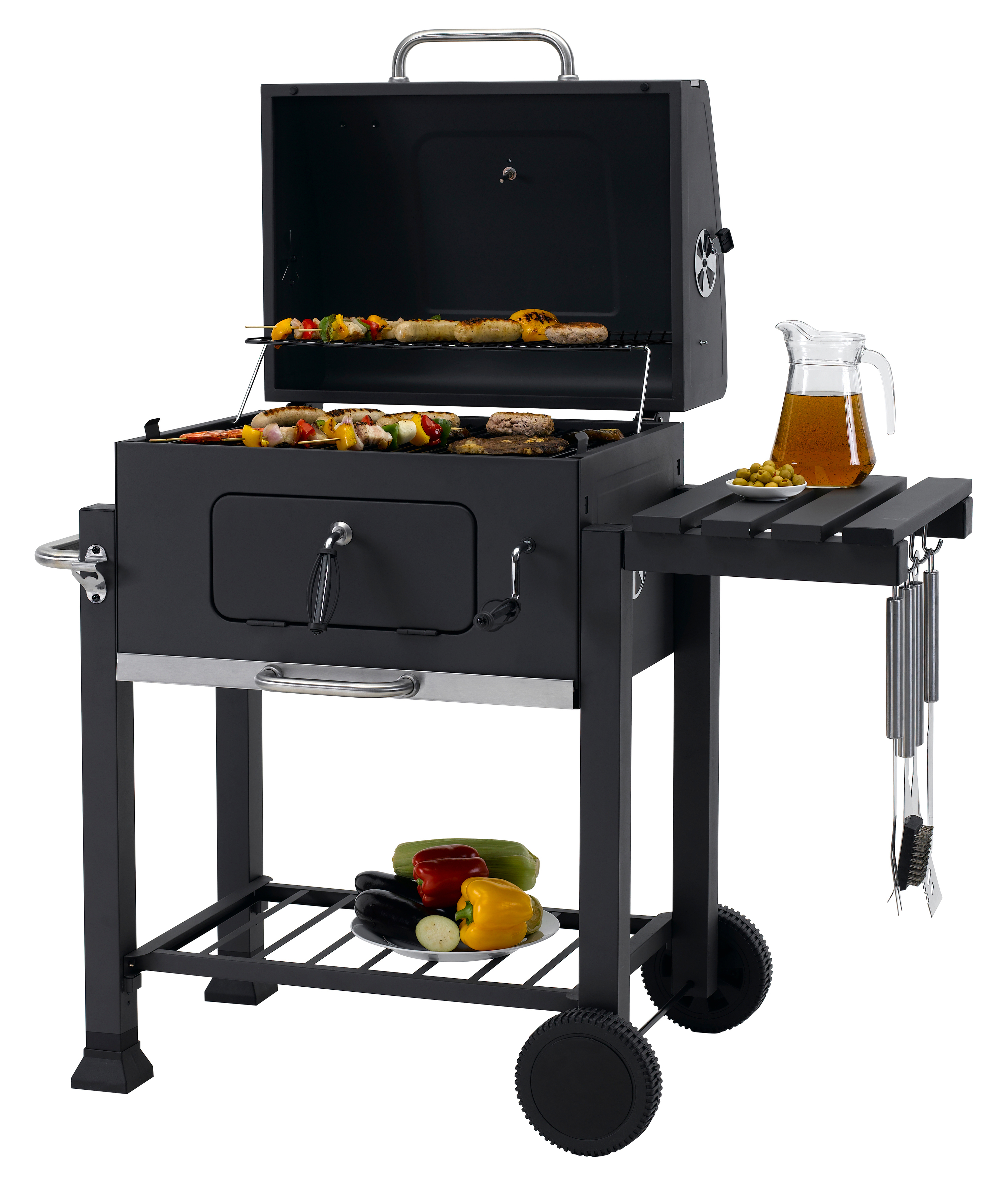 TEPRO 1164 Toronto Click Kohlegrill, Anthrazit/Edelstahl 